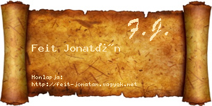 Feit Jonatán névjegykártya
